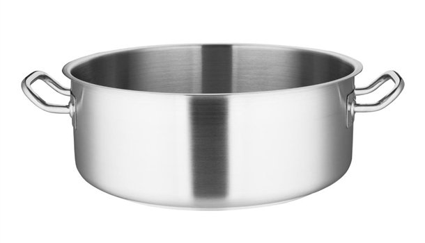 Vogue Stainless Steel Casserole Pan 36cm 13Ltr (T187)