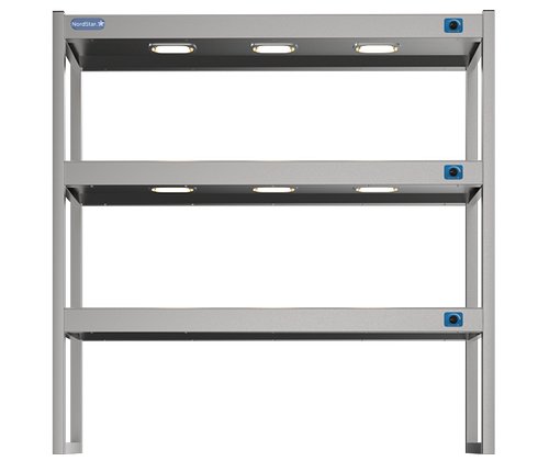NordStar TTG1200 Triple Tier Heated Gantry with Dimmer W1200mm