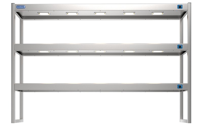 NordStar TTG1800 Triple Tier Heated Gantry with Dimmer W1800mm