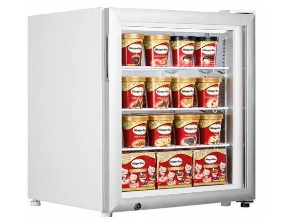 Tefcold UF100G Counter Top Glass Door Display Freezer