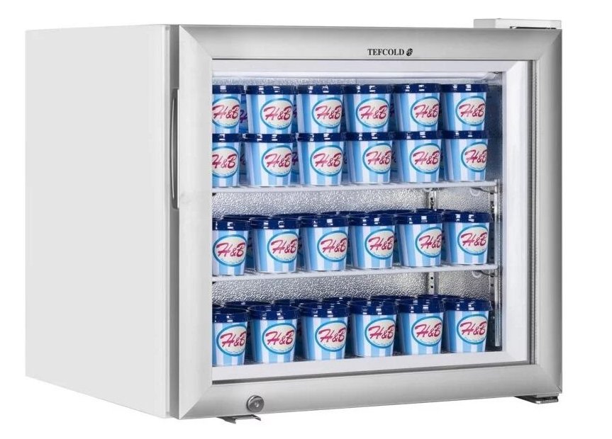 Tefcold UF50G Counter Top Glass Door Display Freezer
