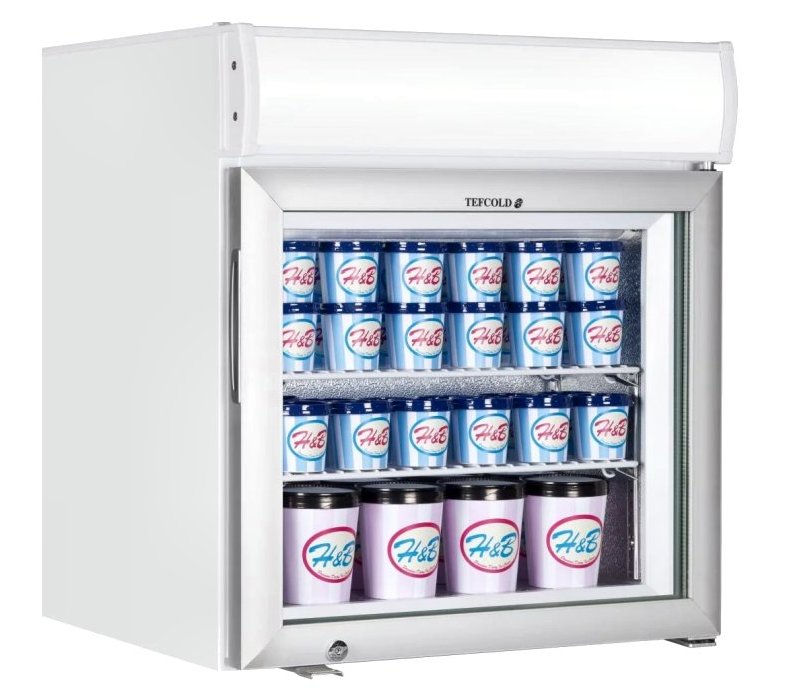 Tefcold UF50GCP Countertop Glass Door Display Freezer