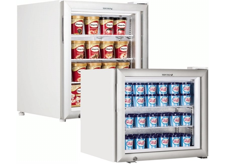 Tefcold Glass Door Display Freezers (UF50G, UF100G)