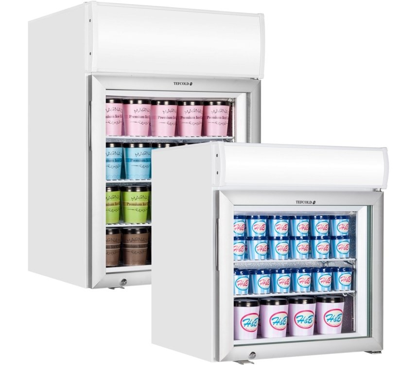 Tefcold Glass Door Display Freezers (UF50GCP, UF100GCP)