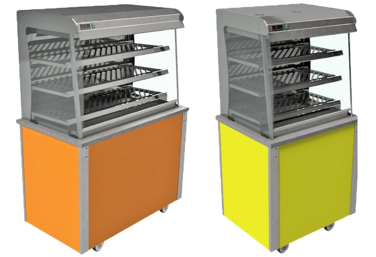 Moffat VC2GHSB Heated Display Curved Glass Open Front Versicarte Pro