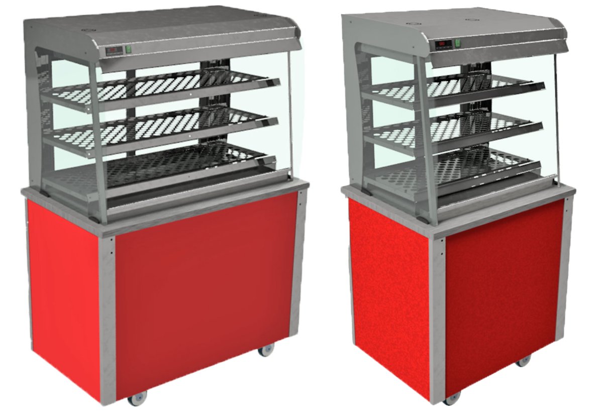 Moffat VCGH Heated Display Curved Glass Open Front Versicarte Pro