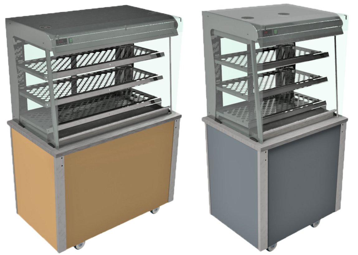 Moffat VCGHSL Heated Display Square Glass Open Front Versicarte Pro