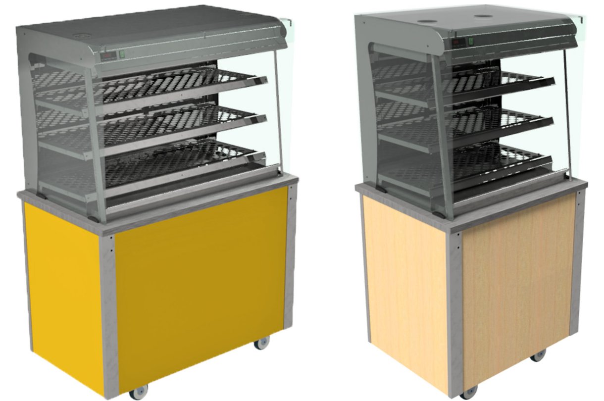 Moffat VCGHSLSB Heated Display Square Glass Versicarte Pro