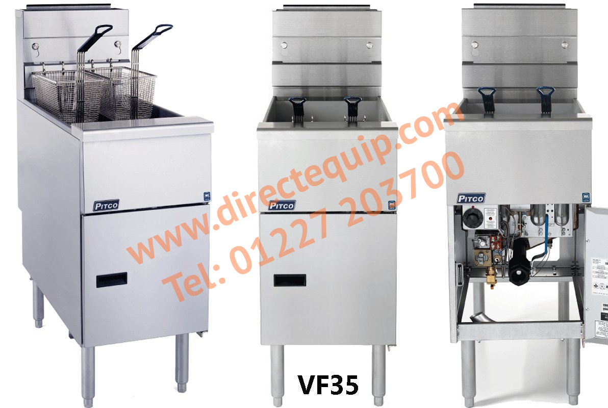 Pitco VF35 Premium Value Gas Fryer 16Ltr