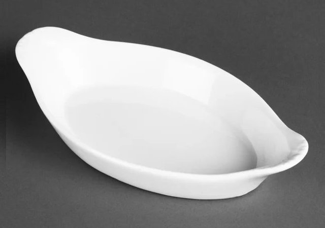 Olympia Whiteware Oval Eared Dishes 204mm