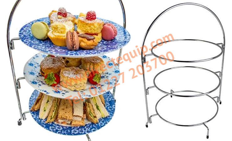 Chrome Wire 3 Tier Cake Stand