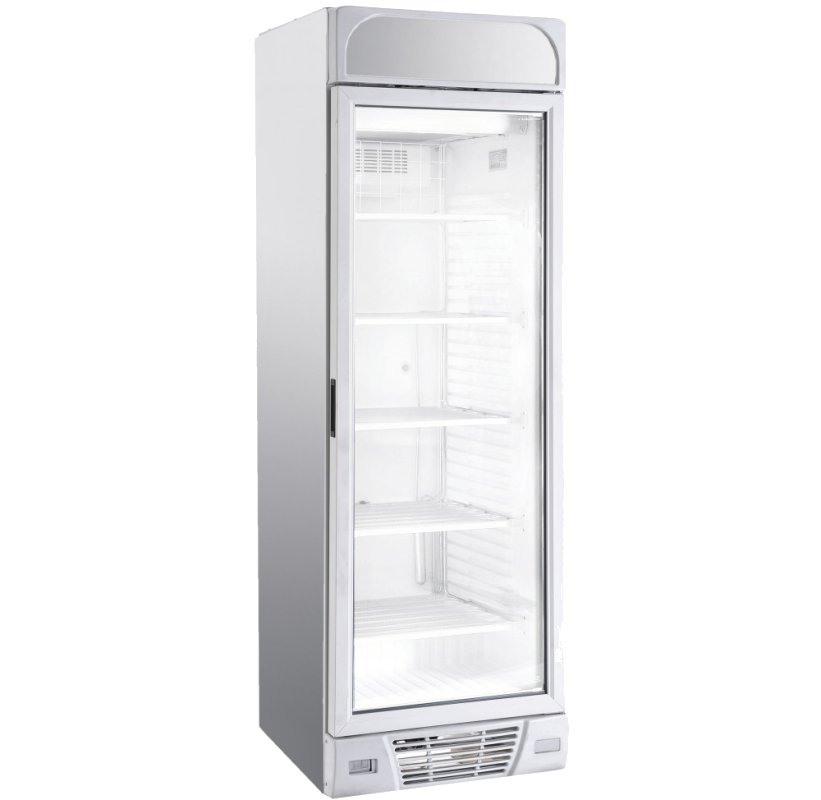 Prodis XD380N Single Door Display Freezer + Illuminated Canopy
