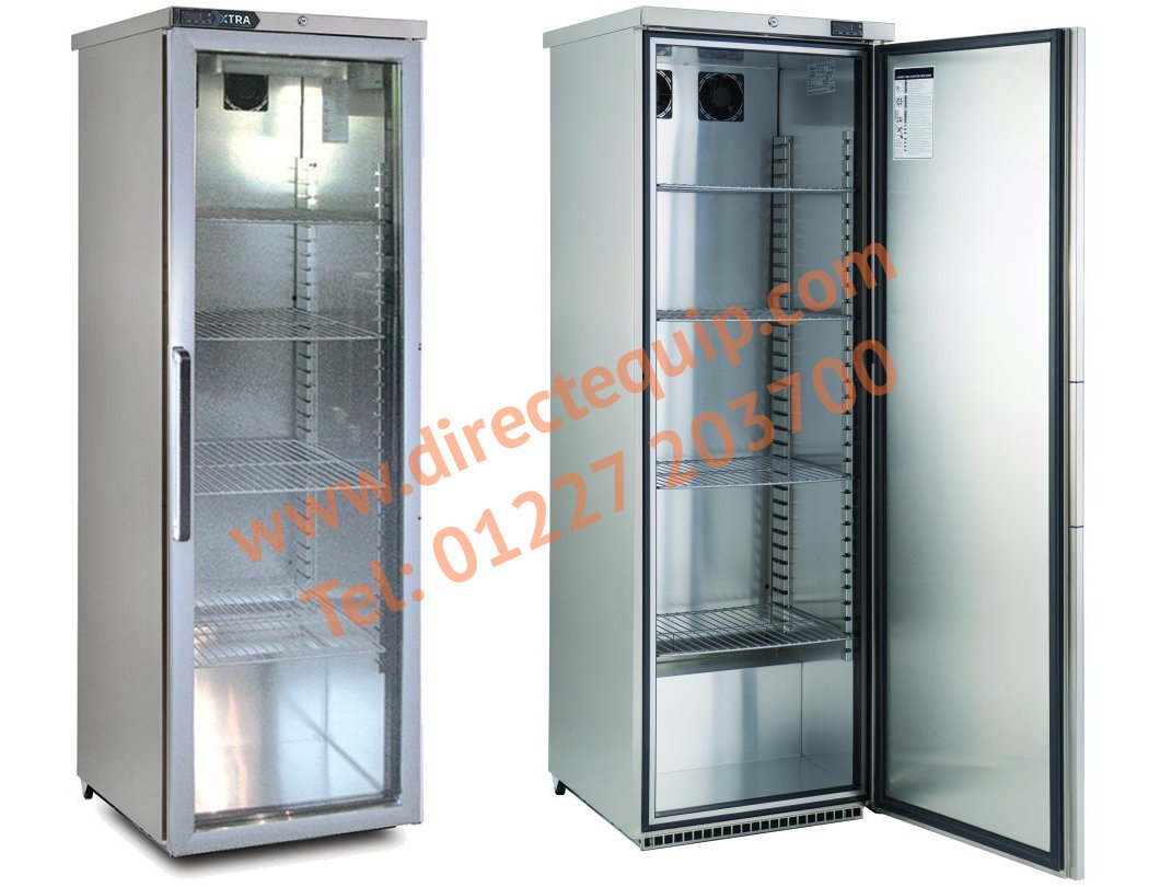 Foster XR415G Slimline Glass Door Fridge 410Ltr