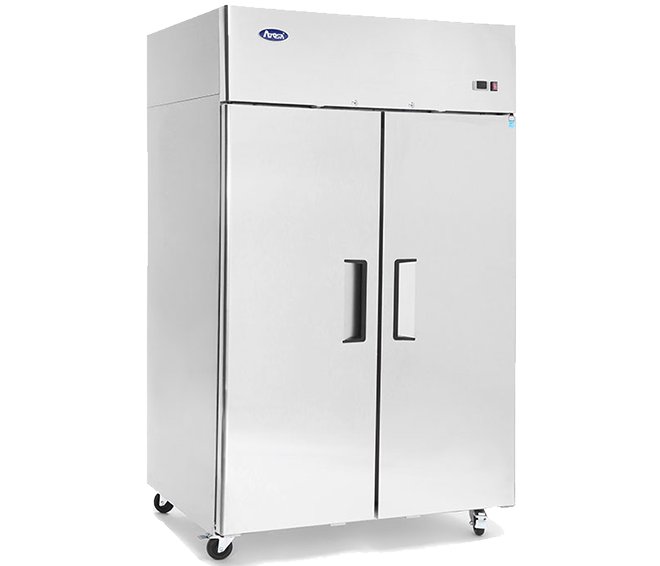 Atosa YBF9218GR Slimline 2 Door Upright Fridge 900Ltr