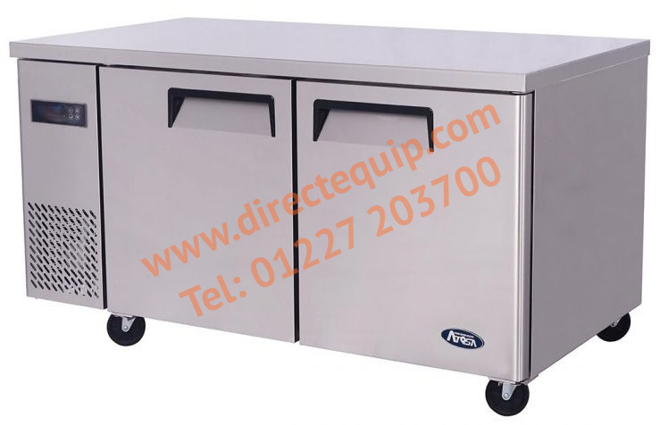 Atosa YPF9022GR 2 Door Under Counter Fridge W1200 x H840mm