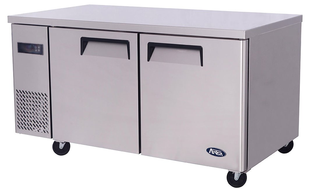 Atosa YPF9032GR 2 Door Under Counter Fridge W1500 x H840mm
