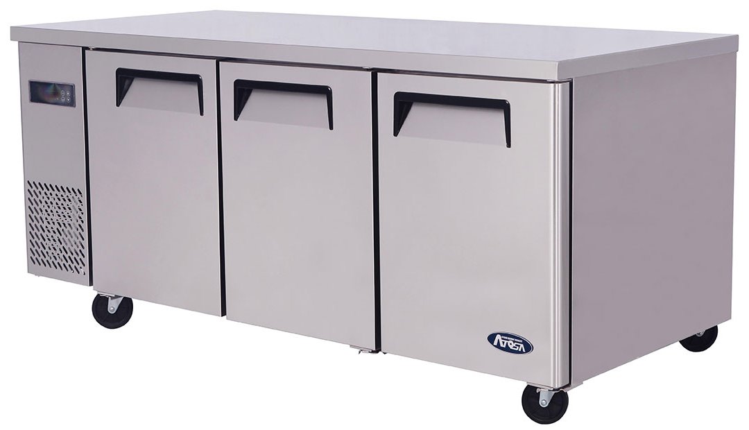 Atosa YPF9047GR 3 Door Under Counter Freezer W1800 x H840mm