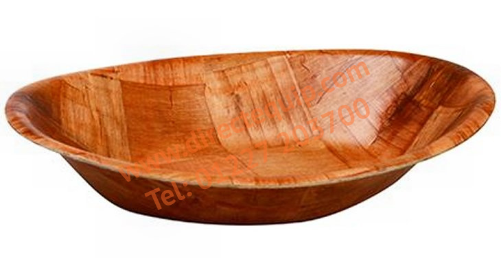 Oval Woven Wood Bowls