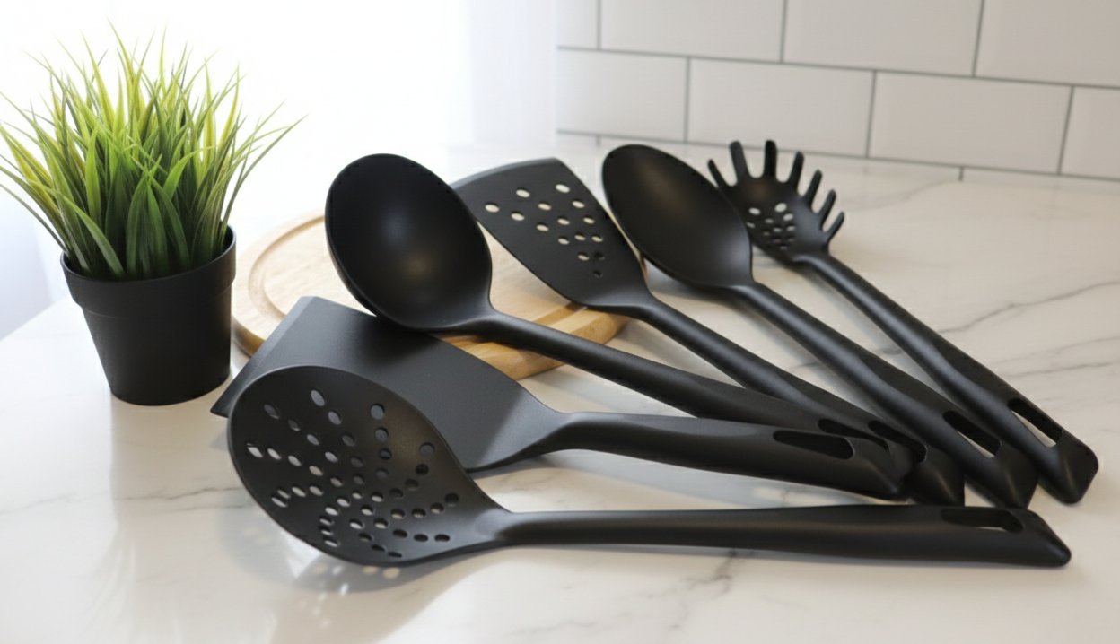 Black Nylon Heavy Duty Kitchen Utensils