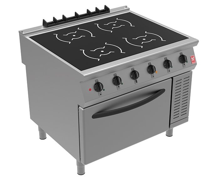 Falcon F900 i91105C  Induction Range 4 x 5kW with Fan Assisted Oven 6.4kW