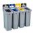 Rubbermaid Recycling Station Landfill, Paper, Cans, Organic Waste - view 2