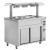 Inomak 3 x 1/1 Bain Marie Hot Cupboard with Double Sneeze Screen MRV711 - view 1