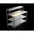 NordStar STCMCB1500MS Mobile Centre Table with Mid Shelf & 1 Tier Heated Gantry W1500mm - view 2
