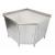 Stainless Steel Corner Cupboard - view 1