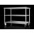 Nordstar Mobile Centre Table with Two Undershelves 1200mm - view 5