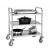 Stainless Steel 3 Tier Clearing Trolley Small - view 3