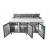 Atosa MPF8203GR 3 Door Refrigerated Prep Counter W2365mm - view 2