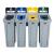 Rubbermaid Recycling Station Landfill, Paper, Cans, Glass - view 1