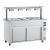 Inomak MJV714 Bain Marie Hot Cupboard with Sneeze Screen 4 x 1/1GN - view 1