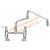 Aquajet 1/2" Mixer Tap with Lever Controls & 450mm Double Jointed Spout AJ-B-3DJ18L - view 1