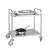 Stainless Steel 2 Tier Clearing Trolley Small - view 3