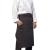 Exec Chef Apron Black with Looped Towel Holder and Angled Pocket - view 2