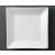 Olympia Whiteware Square Plates Wide Rim 250mm - view 1
