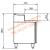 Sterling Pro Green SPIZ-180 3 Door Refrigerated Pizza Prep Counter W1792mm - view 2