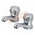 Catertap Pair 1/2" Dome Head Basin Taps WRCT-500BD - view 1