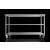 Nordstar Mobile Centre Table with Two Undershelves 1500mm - view 4