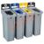 Rubbermaid Recycling Station Landfill, Paper, Cans, Organic Waste - view 2