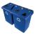 Rubbermaid Glutton Recycling Station - view 1