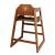 Bolero Wooden Highchair Dark Wood Finish - view 2