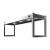 NordStar STG1200 Heated Gantry Single Tier with Dimmer W1200mm - view 2