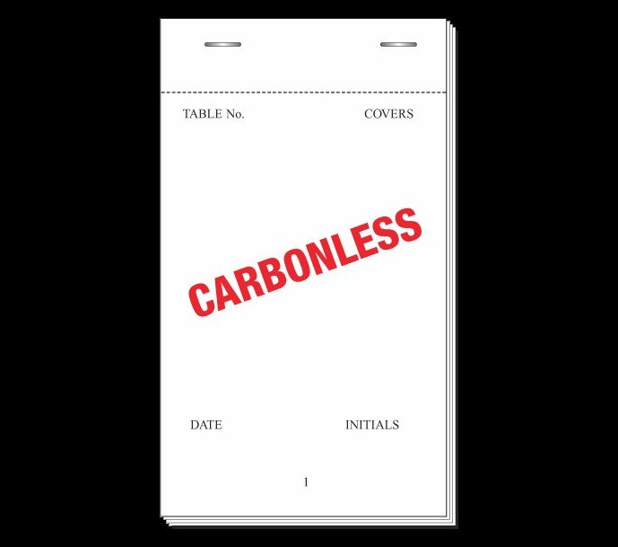 Duplicate Carbonless Restaurant Order Pads